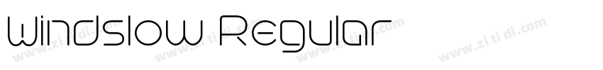 Windslow Regular字体转换